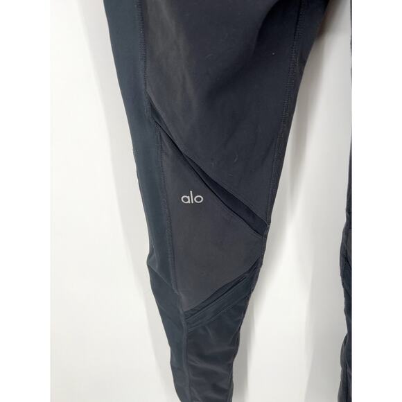 ALO Yoga grey Moto Mesh  leggings  XS - Picture 7 of 7